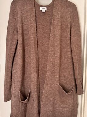 Old Navy Dusty Mauve Open-Front Cardigan